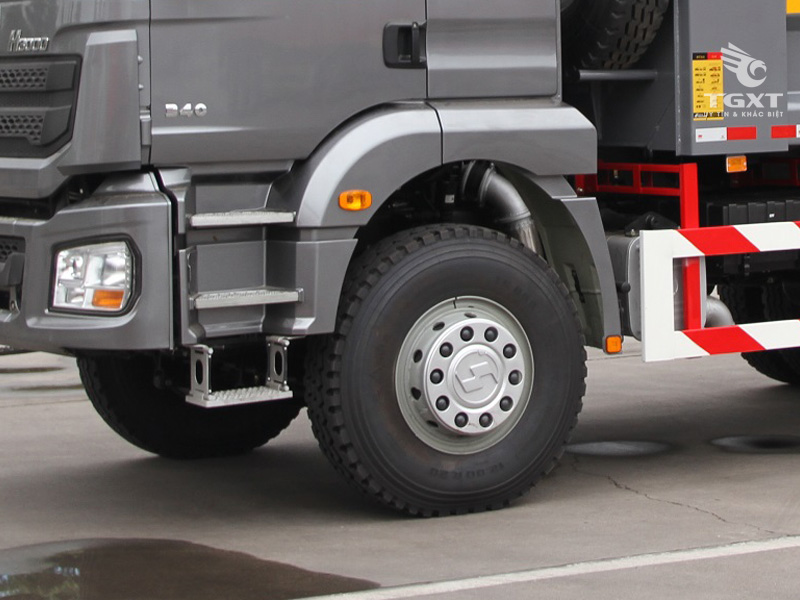 Xe Ben Shacman H3000 4 Chân Thùng Vuông