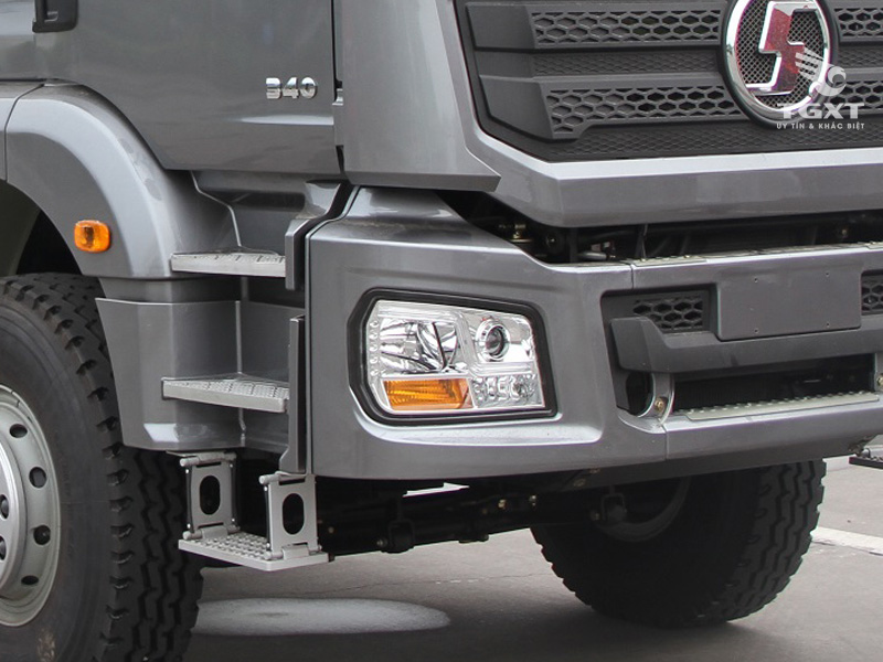 Xe Ben Shacman H3000 4 Chân Thùng Vuông