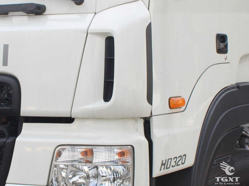 Xe Tải Hyundai 5 Chân 14 Tấn Gắn Cẩu Atom 12 Tấn 5 Khúc