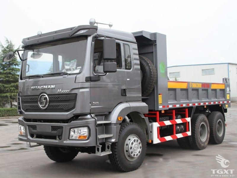 Xe Ben Shacman H3000 3 Chân Thùng Vuông