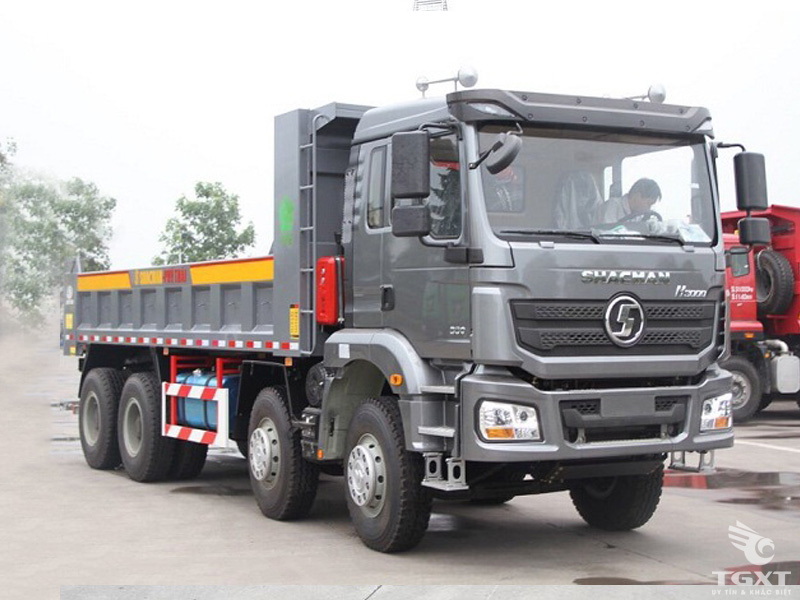 Xe Ben Shacman H3000 4 Chân Thùng Vuông