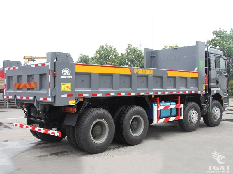 Xe Ben Shacman H3000 4 Chân Thùng Vuông