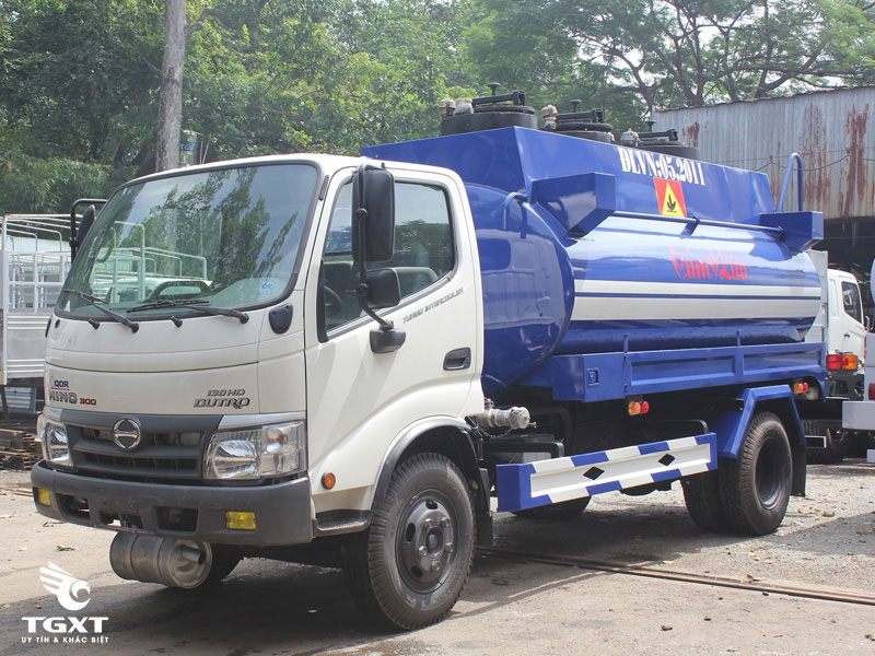 Xe Bồn Hino Dutro 6 Khối Chở Xăng Dầu