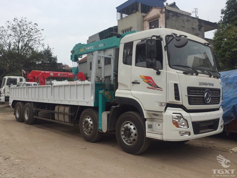 Xe Cẩu Dongfeng 4 Chân 16 Tấn Gắn Cẩu HKTC HLC-5014M