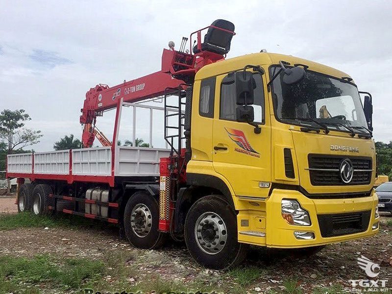 Xe Tải Dongfeng 4 Chân Gắn Cẩu ATOM 1405