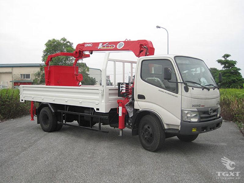 Xe Cẩu Hino Dutro 300 3T3 Gắn Cẩu Unic URV295