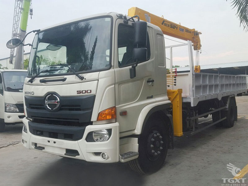 Xe Cẩu Hino FL8JT7A 3 Chân 13 Tấn Gắn Cẩu Soosan SCS524