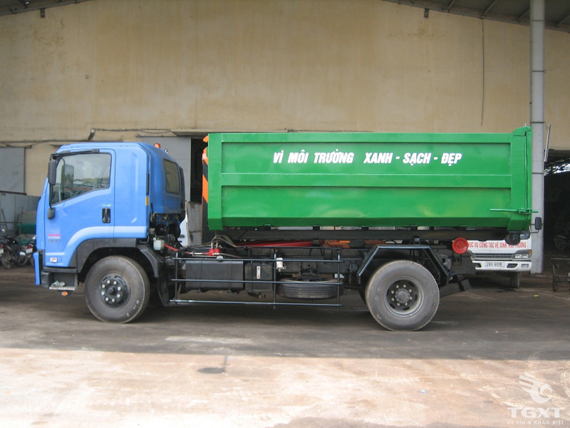 Xe Chở Rác Isuzu Thùng Rời 15 Khối FVR34L