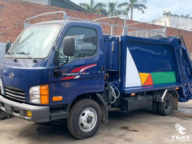 Xe Ép Rác Hyundai New Mighty N250 1.5 Tấn 3 Khối