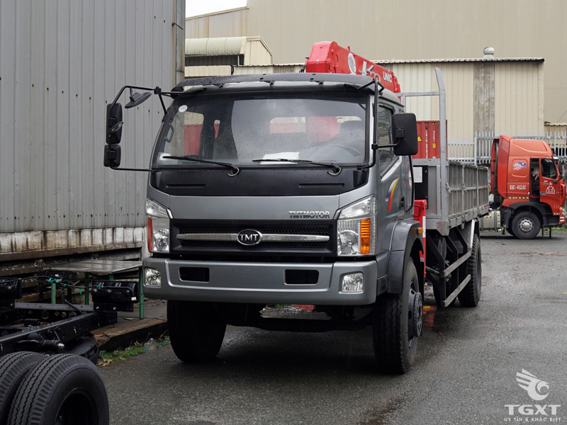 Xe Tải Cửu Long TMT 7 Tấn Gắn Cẩu Unic 3 Tấn 4 Khúc