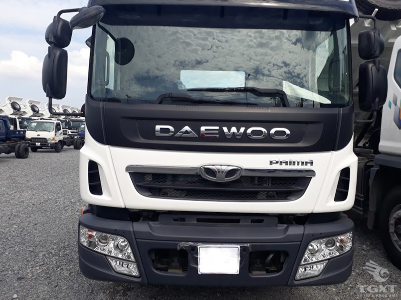 Xe Tải Daewoo 12 Tấn 3 Trục Rút Gắn Cẩu Unic 5 Tấn 4 Khúc