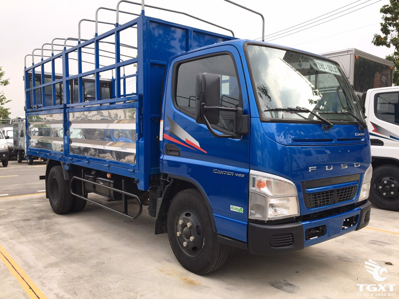 Xe Tải Fuso Canter 4.99 1T9 Thùng Bạt Gắn Bửng Nâng