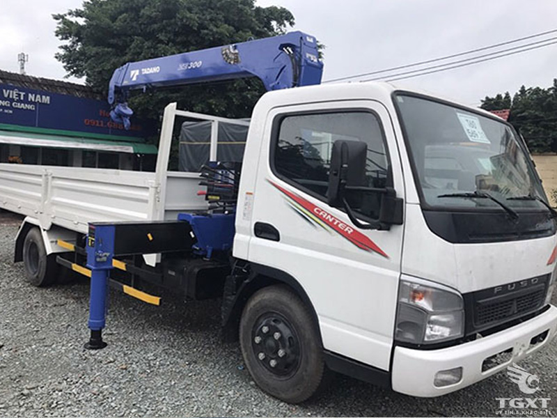 Xe Tải FUSO 3 Chân 11 Tấn Gắn Cẩu Dongyang 6 Tấn 6 Khúc
