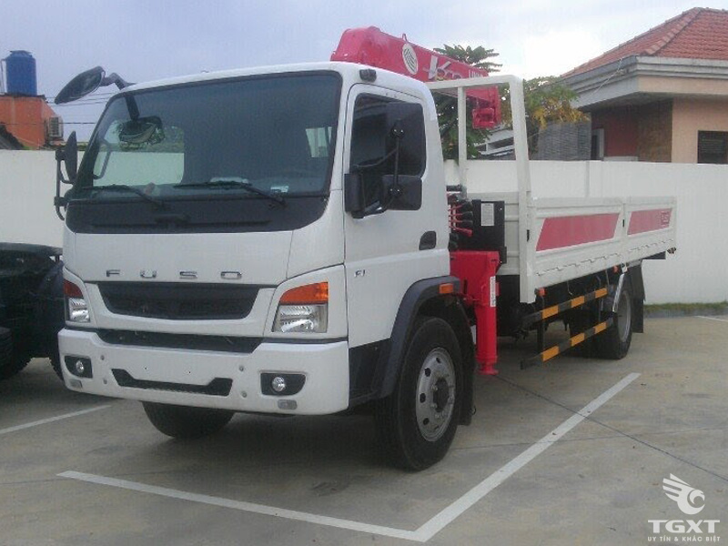 Xe Tải Fuso 5T5 Gắn Cẩu Unic 3 Tấn 4 Khúc