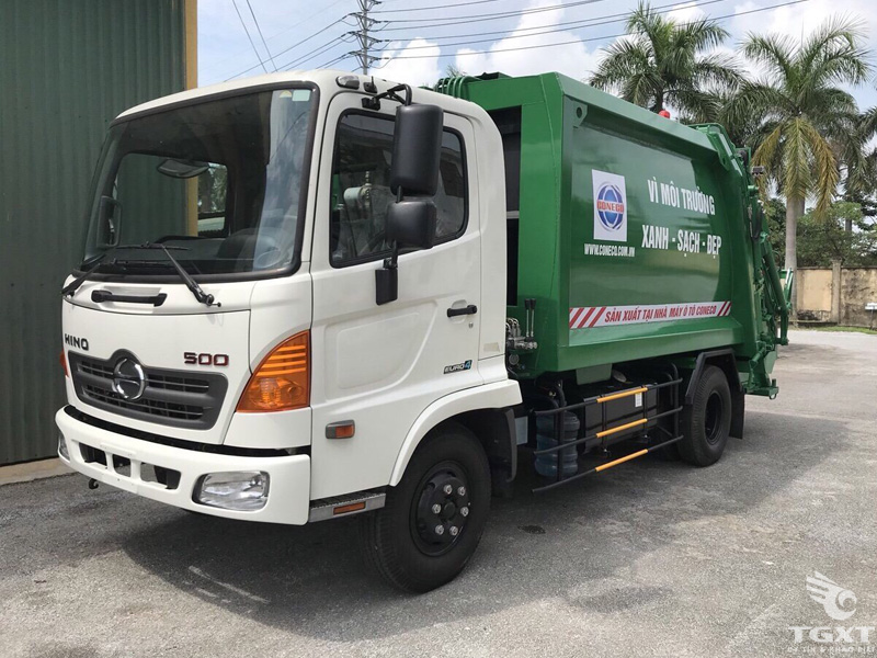 Xe Ép Rác Hino FC9JETC 4 Tấn 8 Khối