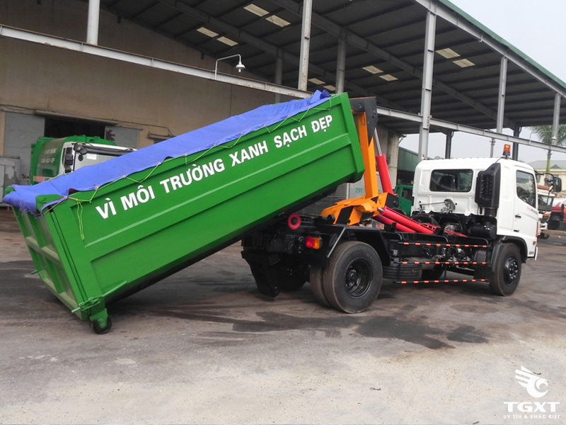 Xe Chở Rác Hino Thùng Rời 15 Khối FG8JJSB