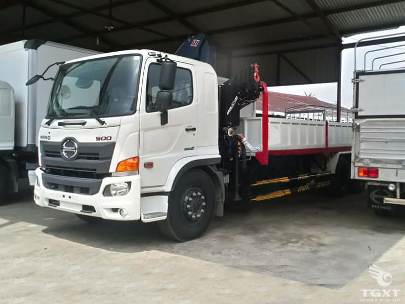 Xe Cẩu Hino FL8JW7A 13T1 Gắn Cẩu Thủy Lực V811T 4S