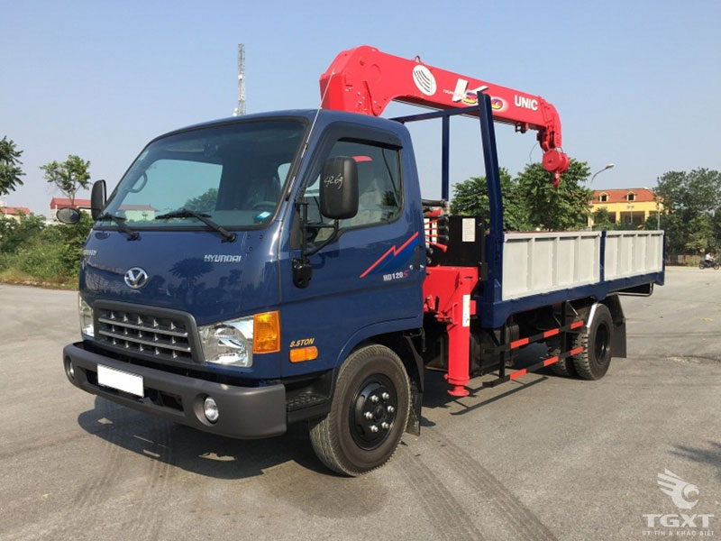 Xe Tải Hyundai HD120S 6 Tấn Gắn Cẩu Unic URV343 3 Tấn 3 Khúc