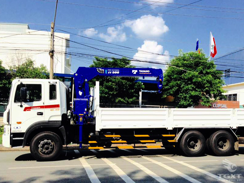 Xe Cẩu Hyundai HD250 12 Tấn Gắn Cẩu Tadano 5 Tấn 3 Khúc