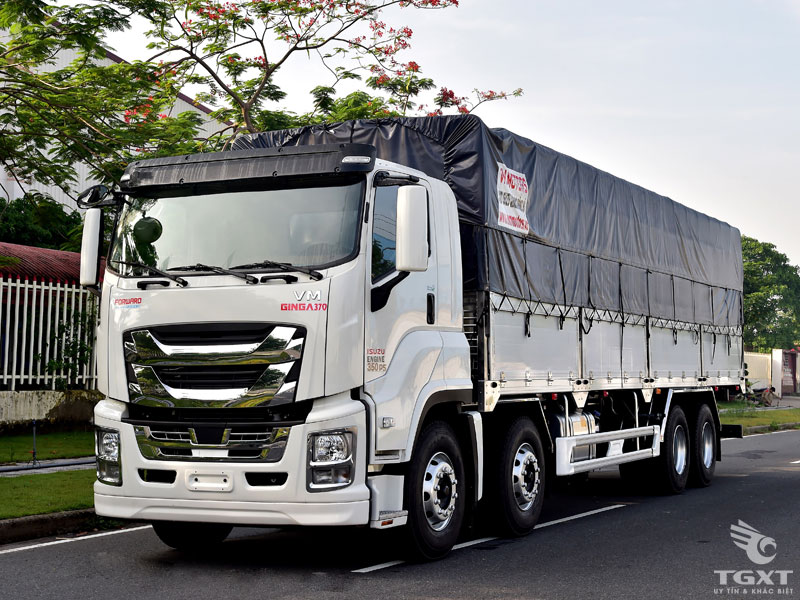 Xe Tải Isuzu Vĩnh Phát GINGA 17T9 4 Chân Thùng Bạt
