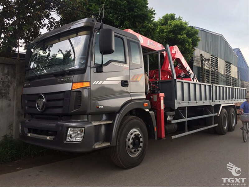 Xe Tải Thaco Auman C240C 13 Tấn Gắn Cẩu Unic URV374