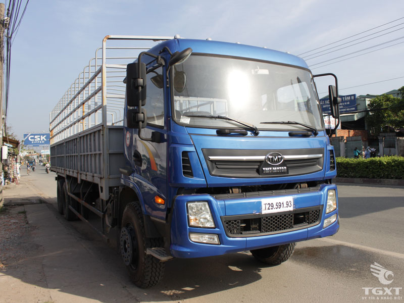 Xe Tải Cửu Long TMT KC240145T 3 Chân Thùng Bạt 14T5
