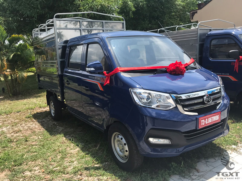 Xe Tải Nhẹ Trường Giang T3 Cabin Đôi 810Kg Thùng Bạt