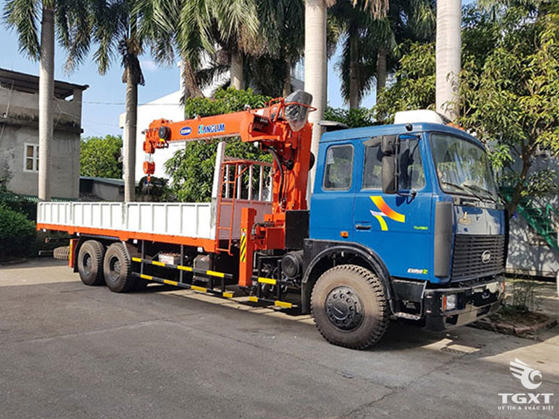 Xe Tải Cẩu Veam VT1100 3 Chân 7T5 Gắn Cẩu Kanglim KS2056H