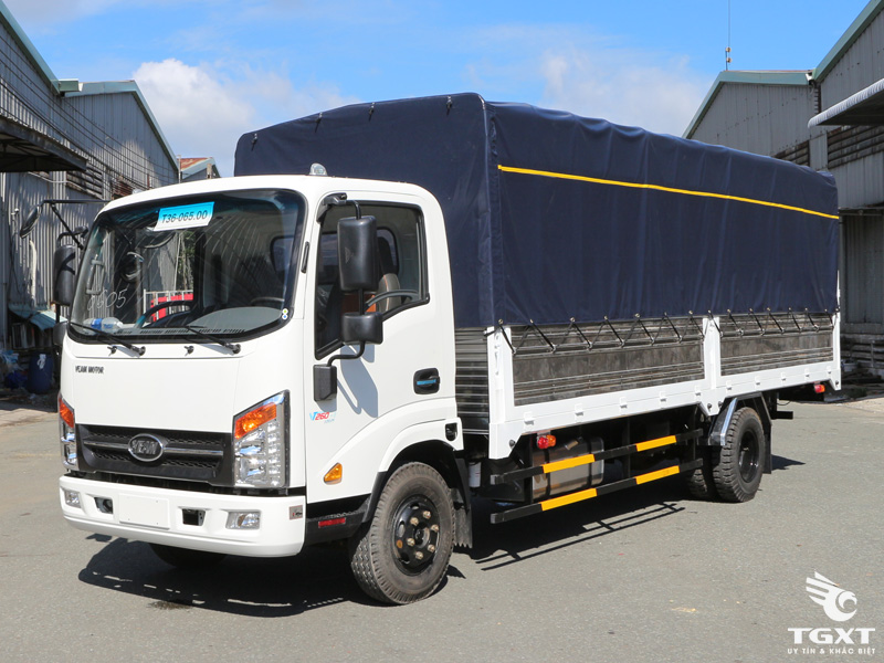 Xe Tải Veam VT260 1T9 Thùng Bạt Gắn Bửng Nâng