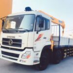 Xe Cẩu Dongfeng 4 Chân L315 14 Tấn Gắn Cẩu Soosan 7 Tấn 6 Khúc