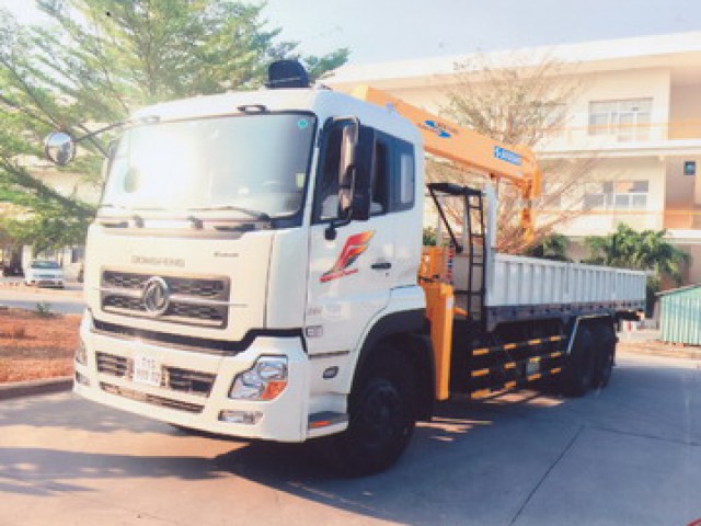 Xe Cẩu Dongfeng C260 3 Chân 8T6 Gắn Cẩu Soosan SCS746L - Ảnh 2