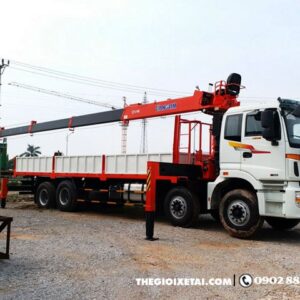 Alternative view of Xe Cẩu Thaco Auman C300B 4 Chân 11 Tấn Gắn Cẩu Kanglim KS2605
