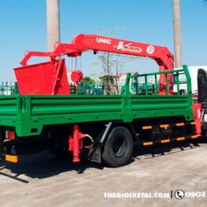 Alternative view of Xe Tải Isuzu NQR75L 3T5 Gắn Cẩu Unic 3 Tấn URV340