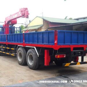 Xe Tải Thaco Auman C240C 3 Chân 9T1 Gắn Cẩu ATOM736L