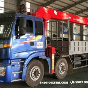 Alternative view of Xe Tải Thaco Auman 4 Chân 11 Tấn Gắn Cẩu ATOM1205 12 Tấn 5 khúc