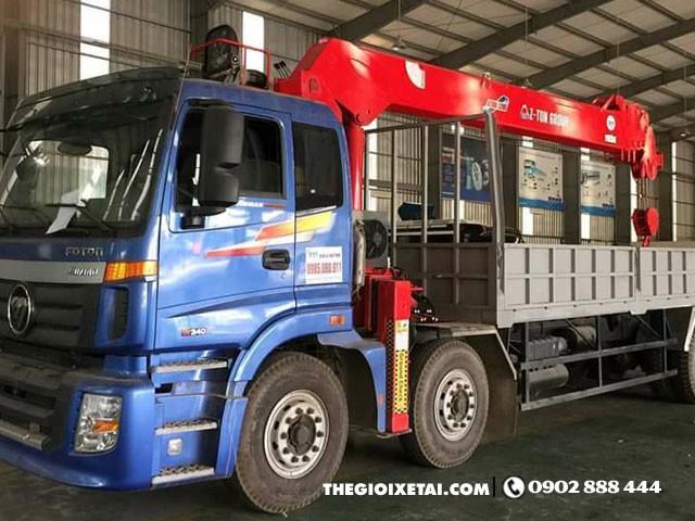 Xe Tải Thaco Auman C240C 3 Chân 9T1 Gắn Cẩu ATOM736L - Ảnh 2