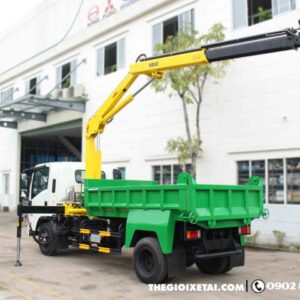 Alternative view of Xe Ben Isuzu 3 Tấn Gắn Cẩu Gấp Hyva - NPR400