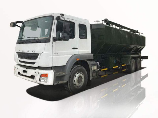 Xe Bồn Fuso 3 Chân 22 Khối Chở Thức Ăn Gia Súc