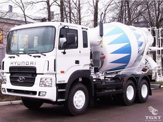 Xe Bồn Trộn Bê Tông Hyundai HD270 7 Khối