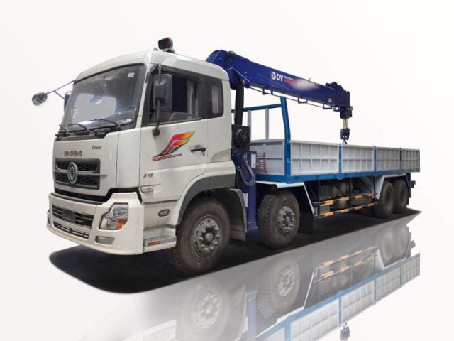 Xe Cẩu Dongfeng L315 4 Chân 12 Tấn Gắn Cẩu Dongyang 10 Tấn 5 Khúc