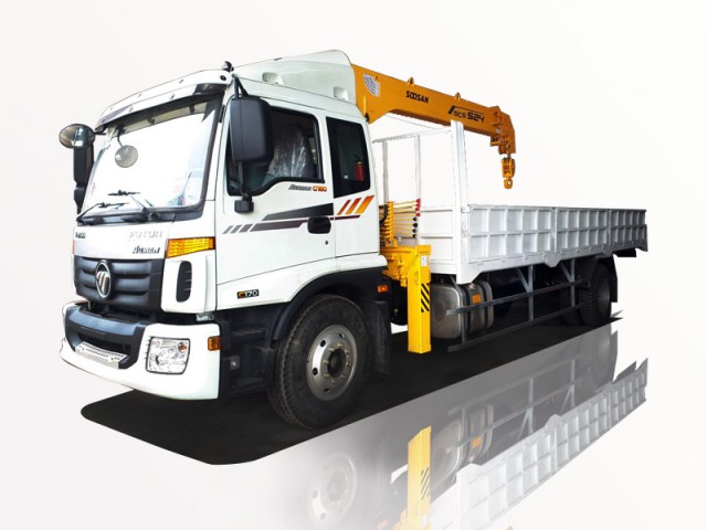 Xe Cẩu Thaco Auman C160 7 Tấn Gắn Cẩu Soosan SCS524 5 Tấn 4 Khúc
