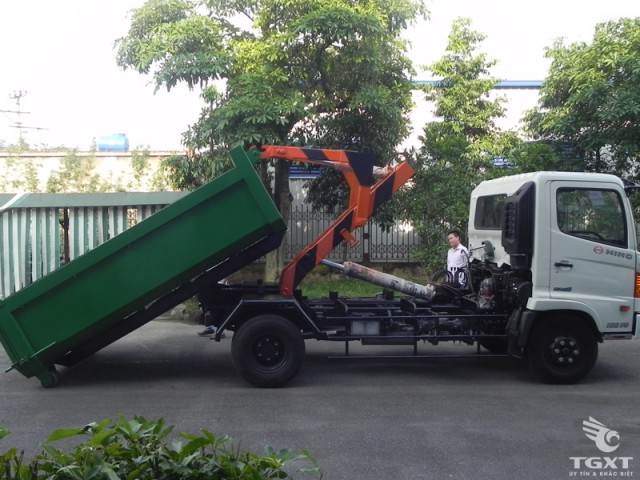 Xe Chở Rác Hino Thùng Rời 10 Khối FC9JESW - Ảnh 3