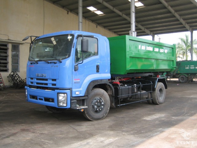 Xe Chở Rác Isuzu Thùng Rời 15 Khối FVR34L