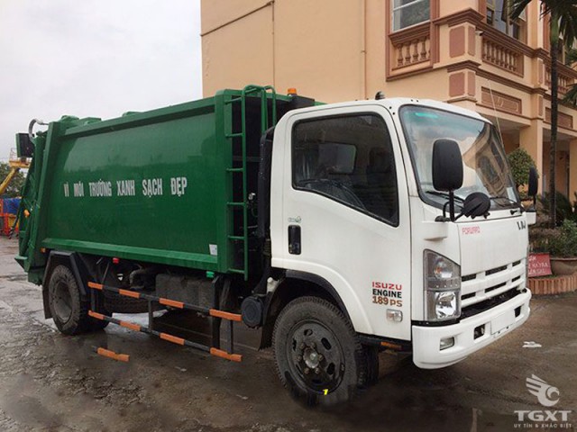 Xe Ép Rác Vĩnh Phát FN129S4 12 Khối - 12m3