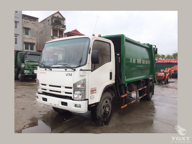 Xe Ép Rác Vĩnh Phát FN129S4 12 Khối - 12m3 - Ảnh 2