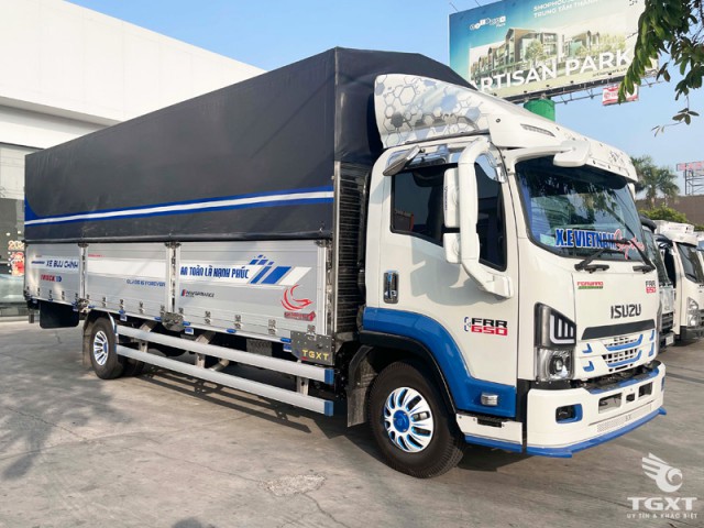 Xe Tải Isuzu FRR90NE5 6.5 Tấn Thùng Bạt - Ảnh 2