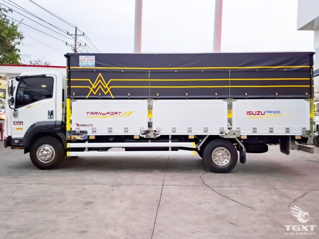Xe Tải Isuzu FRR90QE5 6 Tấn Thùng Bạt - Ảnh 3