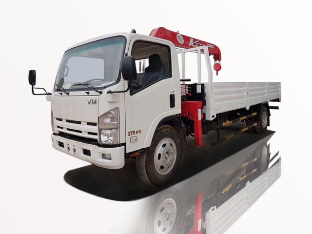 Xe Tải Cẩu Isuzu Vĩnh Phát 7 Tấn Gắn Cẩu SANY PALFINGER SPS8000