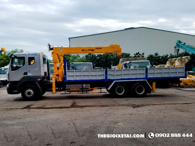 Xe Tải Chenglong 3 Chân 10T2 Gắn Cẩu Soosan 7 Tấn 6 Khúc SCS746L - Ảnh 4