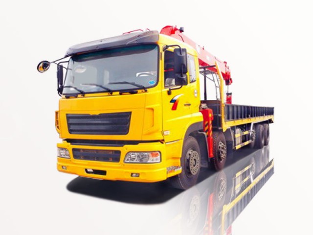 Xe Tải Cửu Long TMT 5 Chân 13 Tấn Gắn Cẩu Kanglim 14 Tấn 6 Khúc